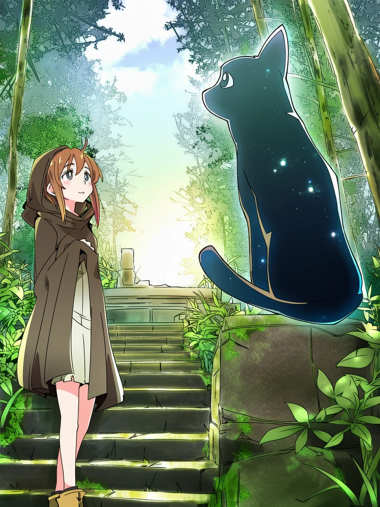Guardian and chosen, on the steps where they met